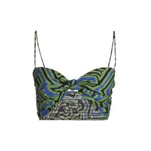 Johanna Ortiz Last Eden Printed Cotton Crop Top - 4
